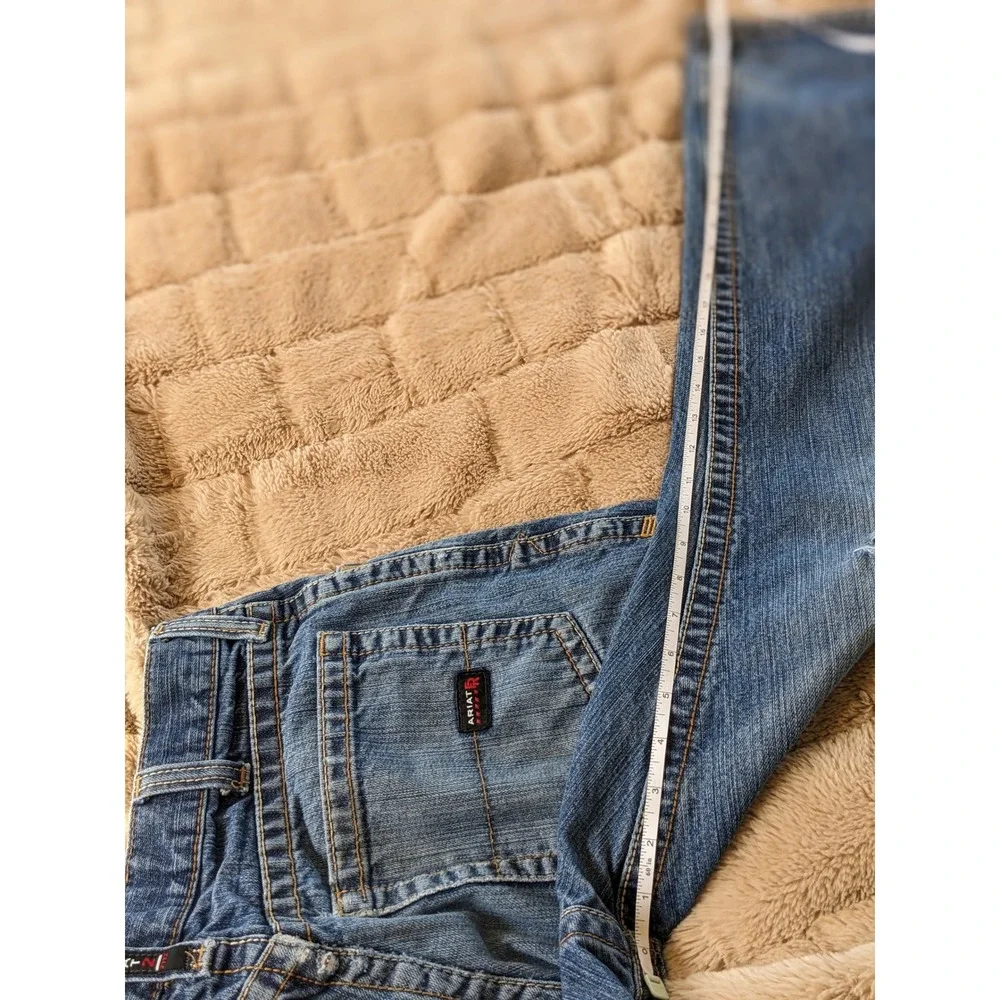 Ariat FR M4 Relaxed Boot Cut Jeans Mens 32x32 Blue Flame Resistant Work Denim